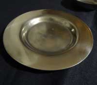 17th century 6 inch pewter saucer